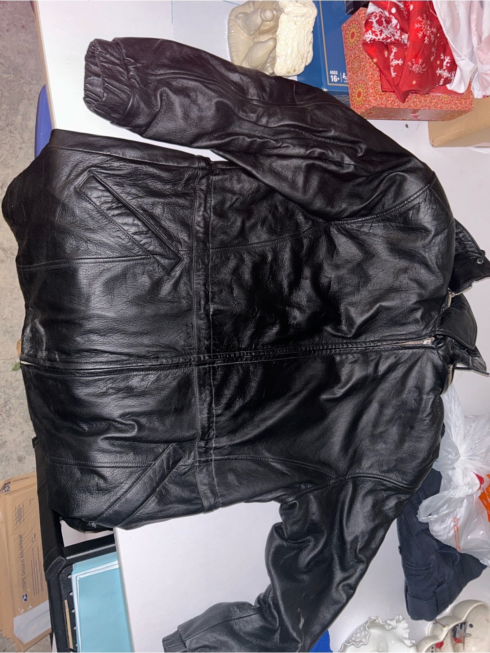 Wilsons Leather Black Bomber Jacket